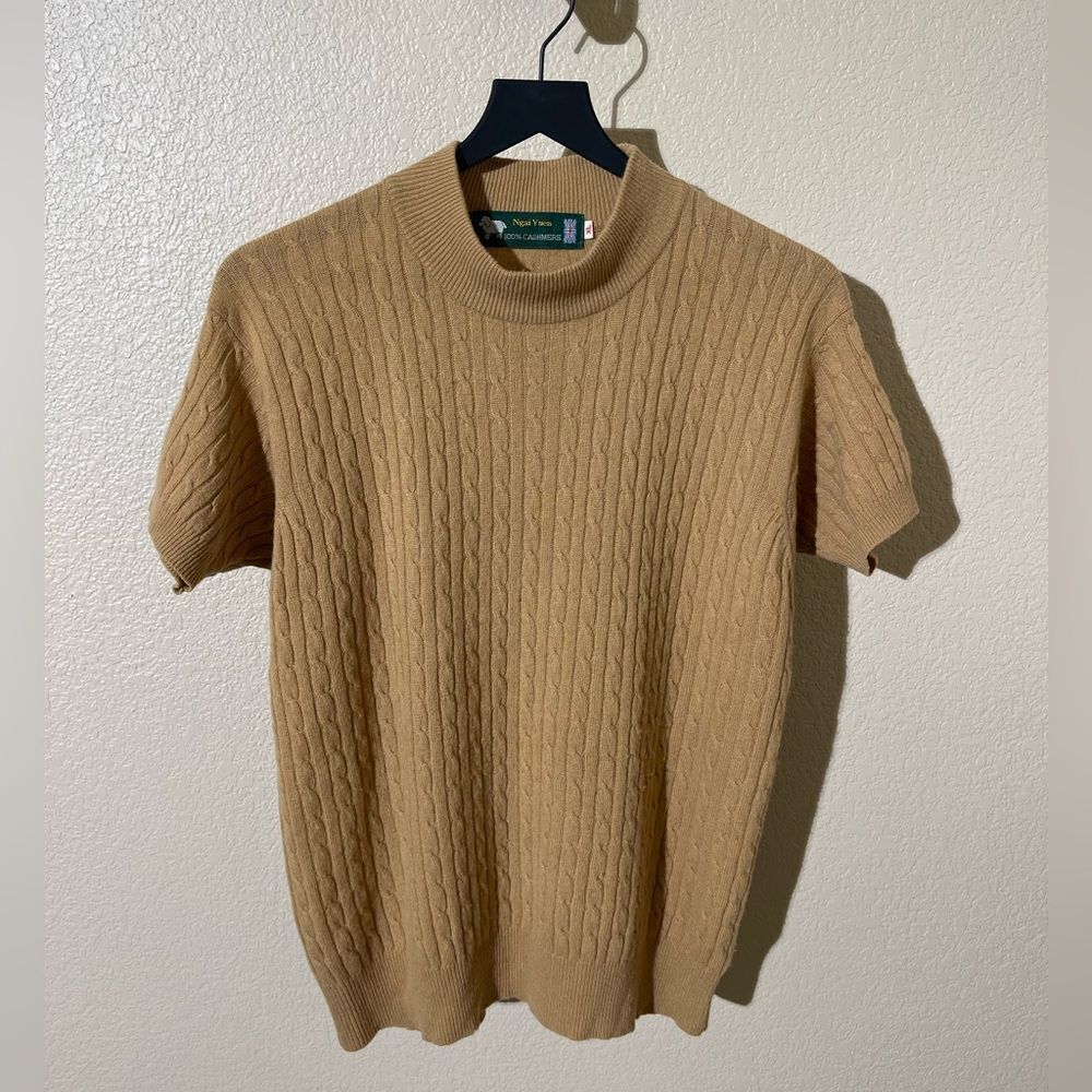 Ngai Yuen Vintage Cashmere Short Sleeve Sweater